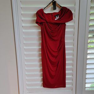 Beautiful, Red, Tadashi Shoji, size Medium, Dress